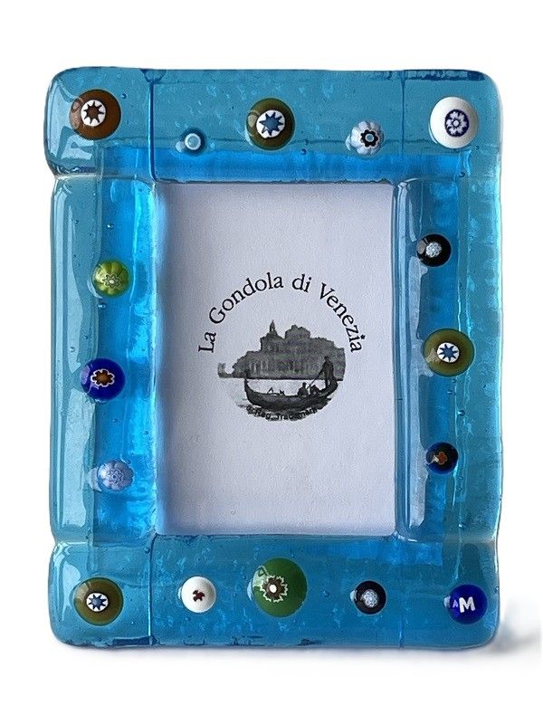 Photo frame Murano glass H8xW6.5cm
