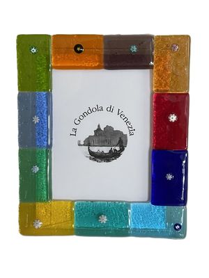 Photo frame Murano H18cm x W15cm -Unique piece-