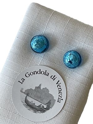 Stud earrings Murano 8mm