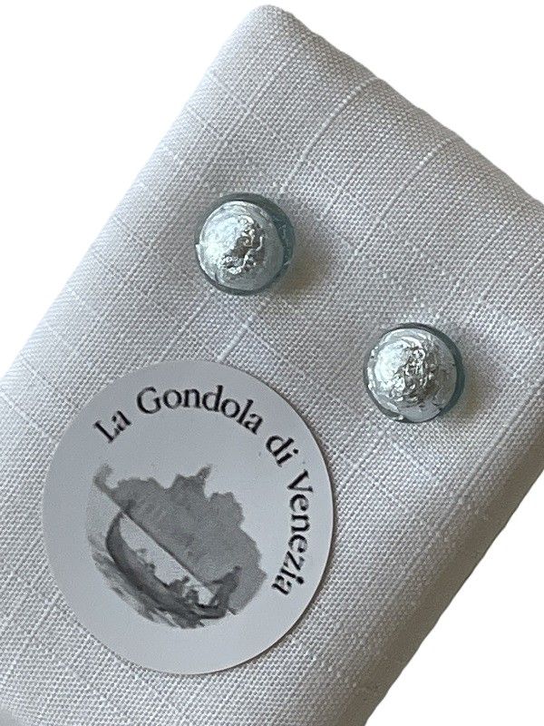 Stud earrings Murano 8mm