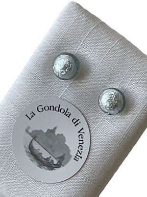 Stud earrings Murano 8mm