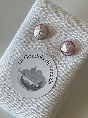 Stud earrings Murano 8mm