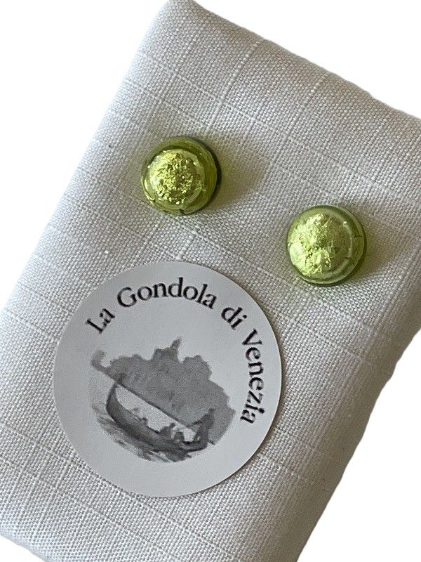 Stud earrings Murano 8mm