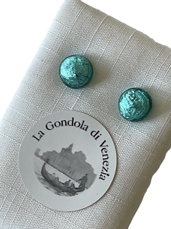 Stud earrings Murano 8mm