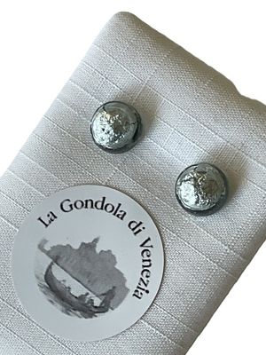 Stud earrings Murano 8mm