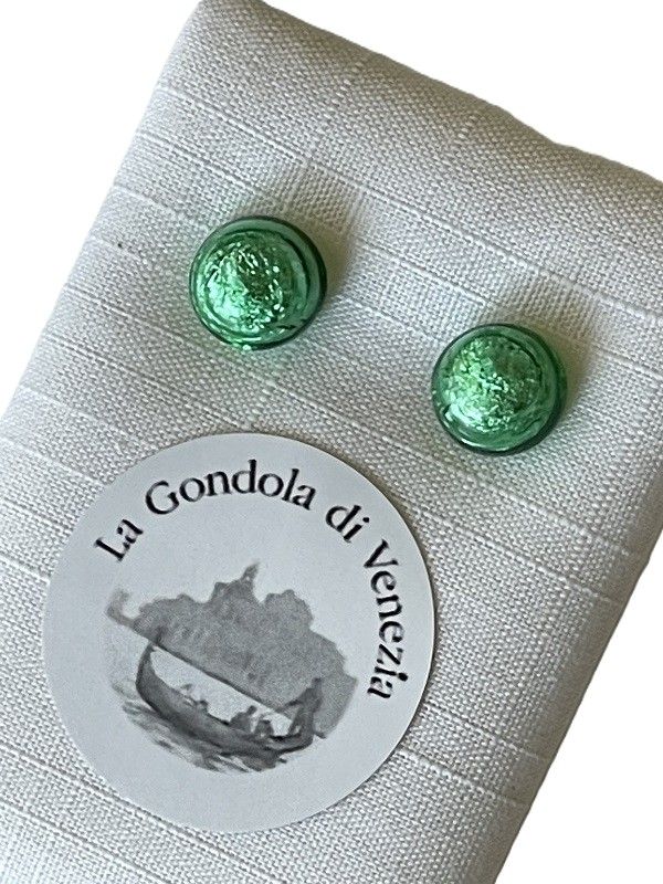 Stud earrings Murano 8mm