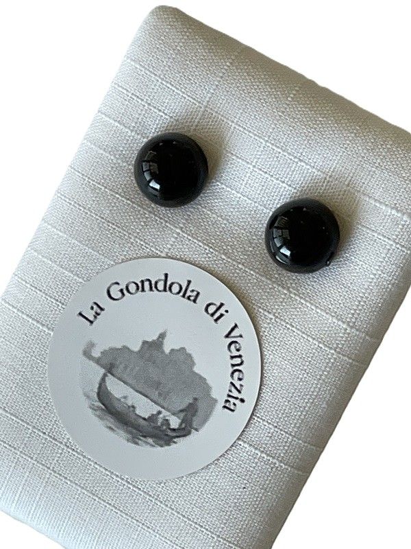 Stud earrings Murano 8mm