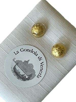 Stud earrings Murano 8mm