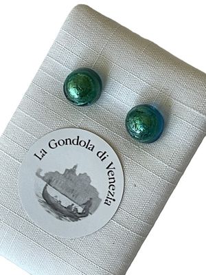 Stud earrings Murano 8mm