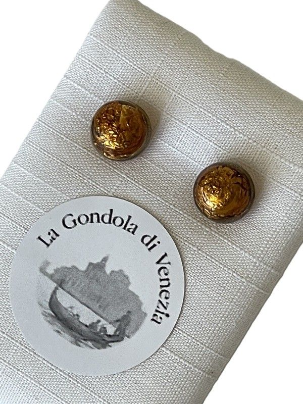 Stud earrings Murano 8mm