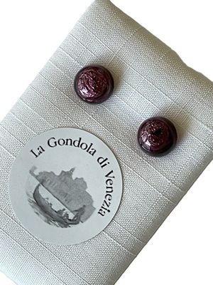 Stud earrings Murano 8mm