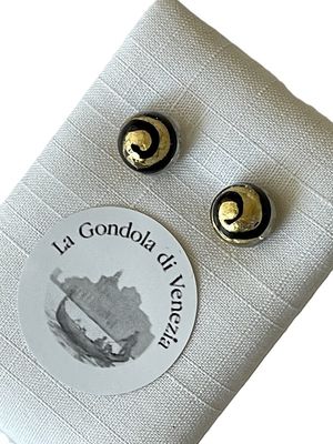 Stud earrings Murano 8mm