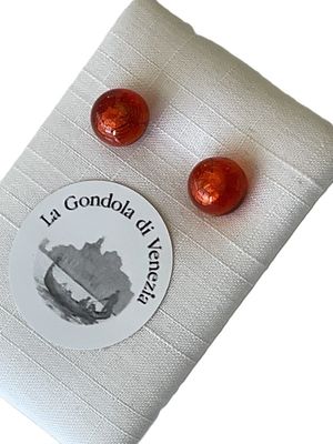 Stud earrings Murano 8mm