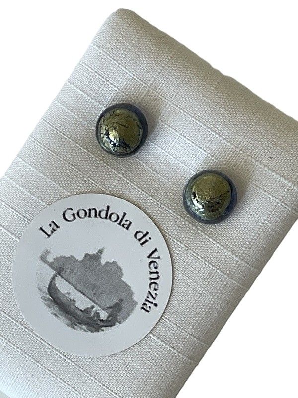 Stud earrings Murano 8mm