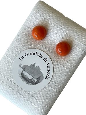 Stud earrings Murano 8mm