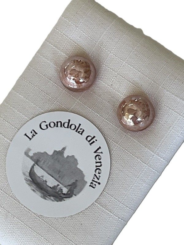 Stud earrings Murano 8mm