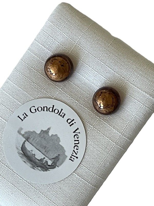 Stud earrings Murano 8mm