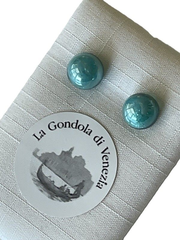 Stud earrings Murano 8mm