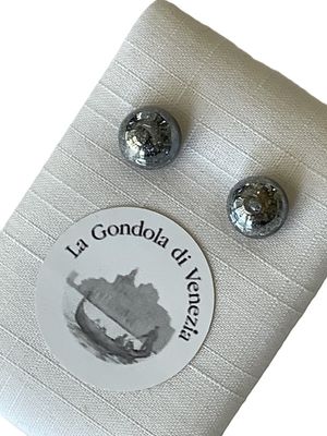 Stud earrings Murano 8mm