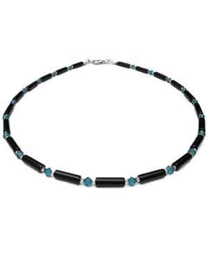 Kette Onyx + Preciosa Glas