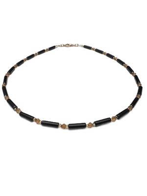 Kette Onyx + Preciosa Glas