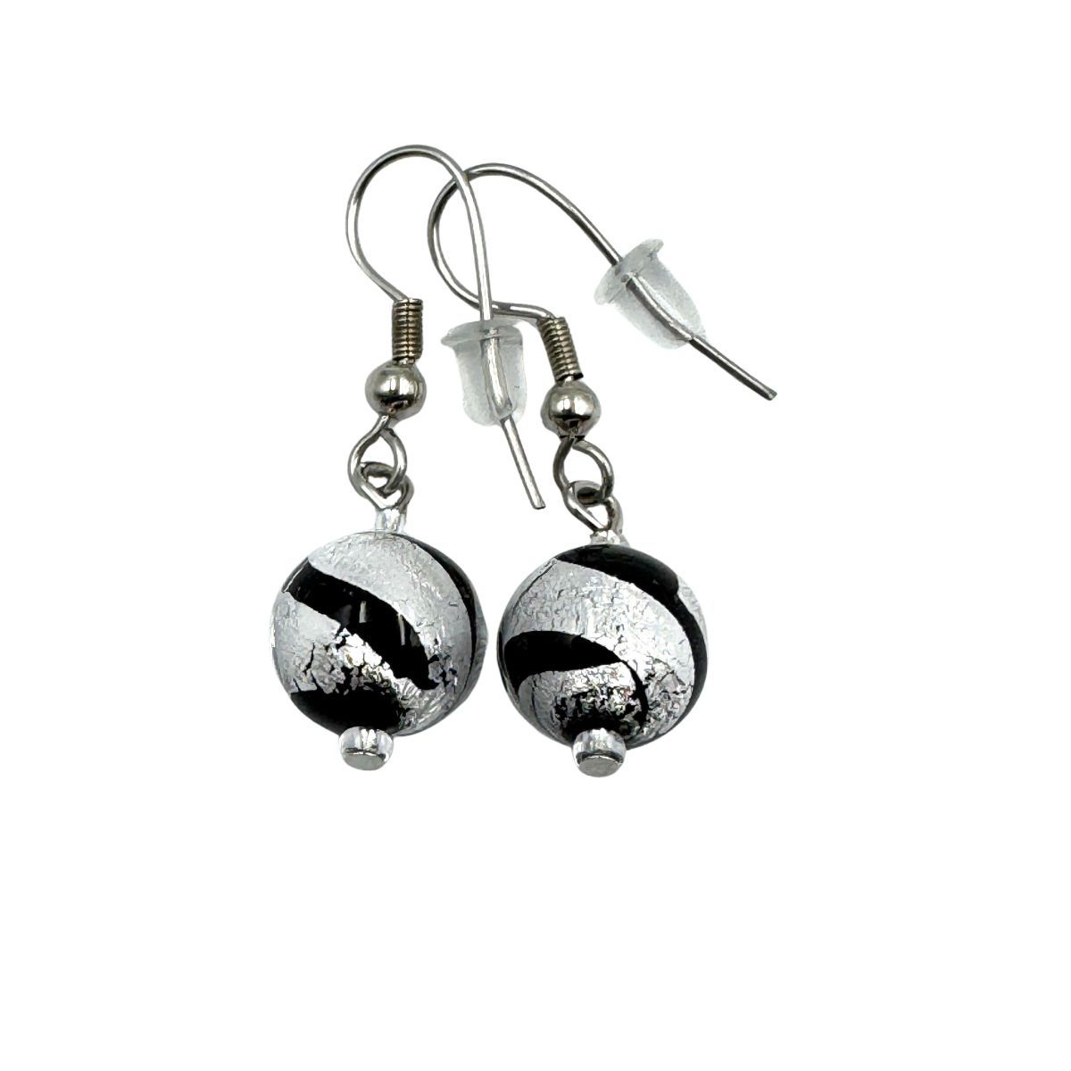 Ohrhänger Kugel Murano Glas 10mm 