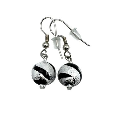 Ohrhänger Kugel Murano Glas 10mm 