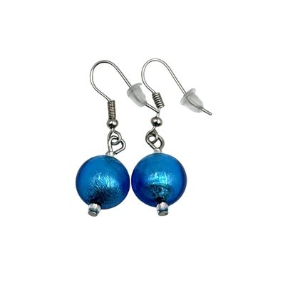 Ohrhänger Kugel Murano Glas 10mm 