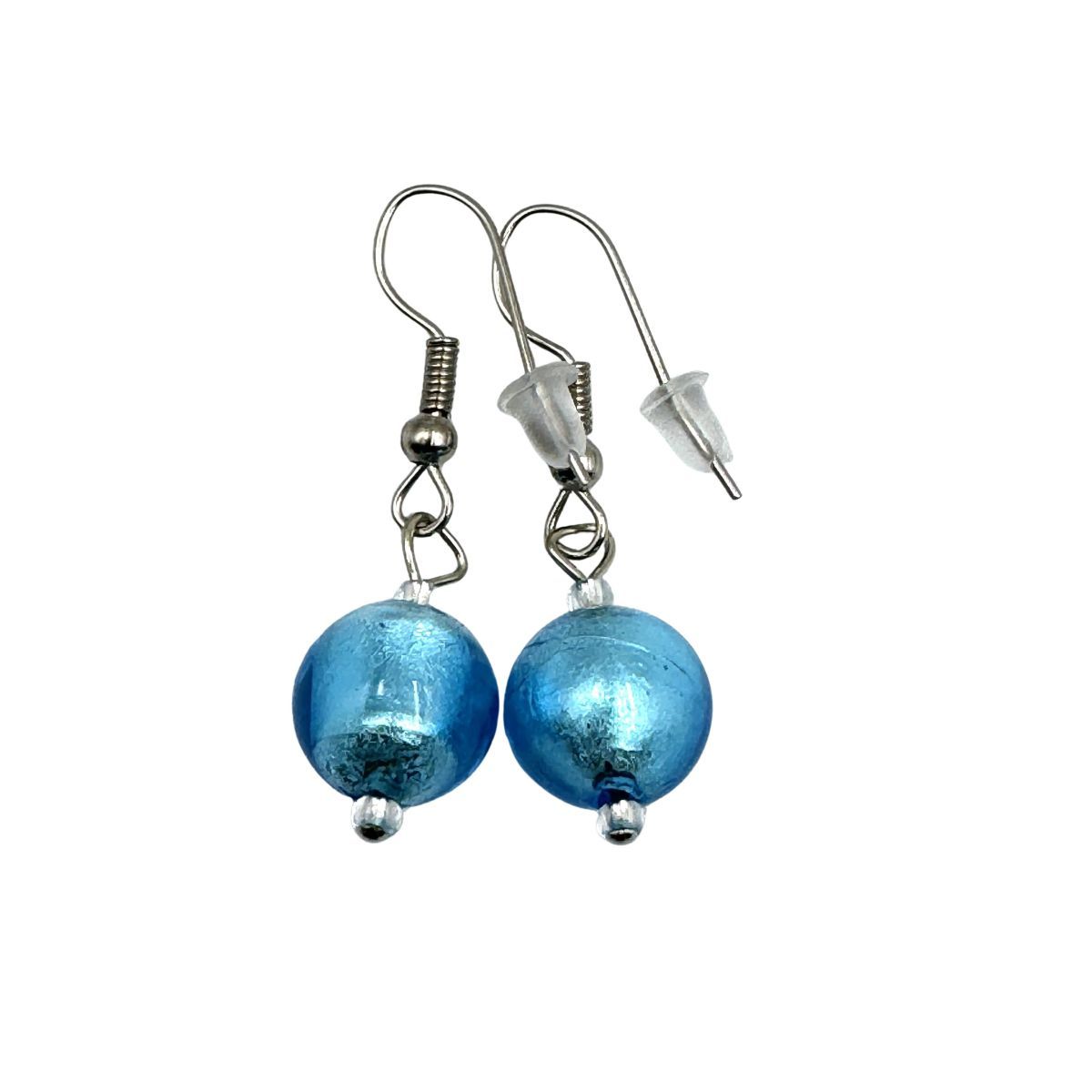 Ohrhänger Kugel Murano Glas 10mm 