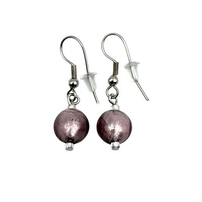Ohrhänger Kugel Murano Glas 10mm 