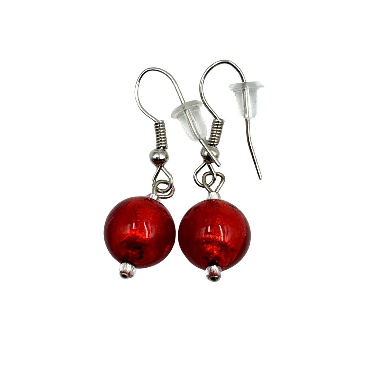 Ohrhänger Kugel Murano Glas 10mm 