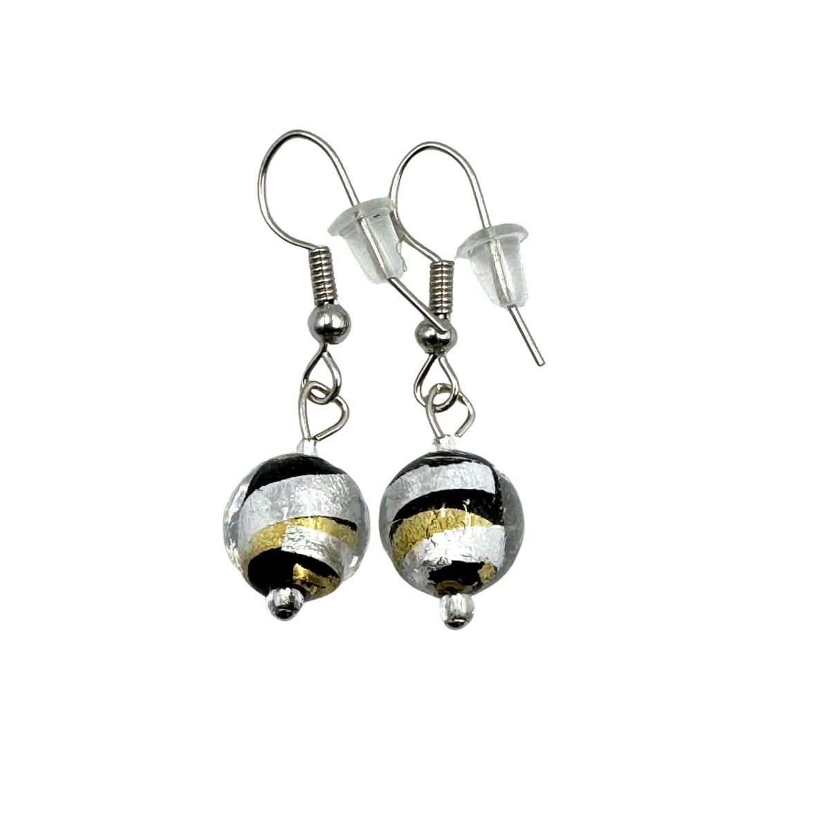 Ohrhänger Kugel Murano Glas 10mm 