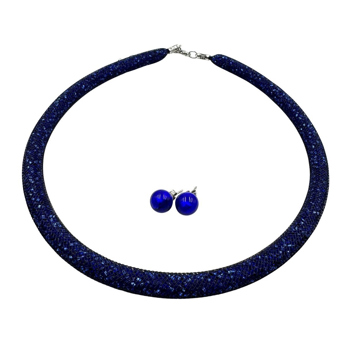 Schmuckset: Halskette &amp; Ohrstecker, Murano Glas