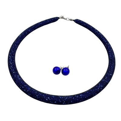 Schmuckset: Halskette &amp; Ohrstecker, Murano Glas