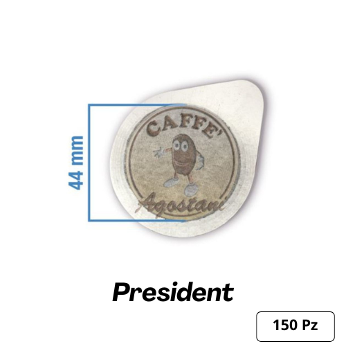 150 dosettes Agostani President 44 mm compatibles ESE pods