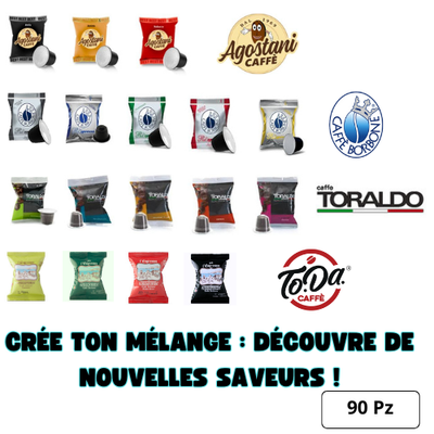 Capsules Nespresso Découverte Café  Votre Mix Personnalisé 90 Pz