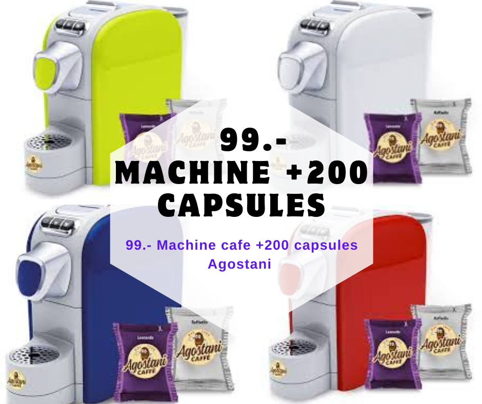 Machine café + 200 capsules café agostani