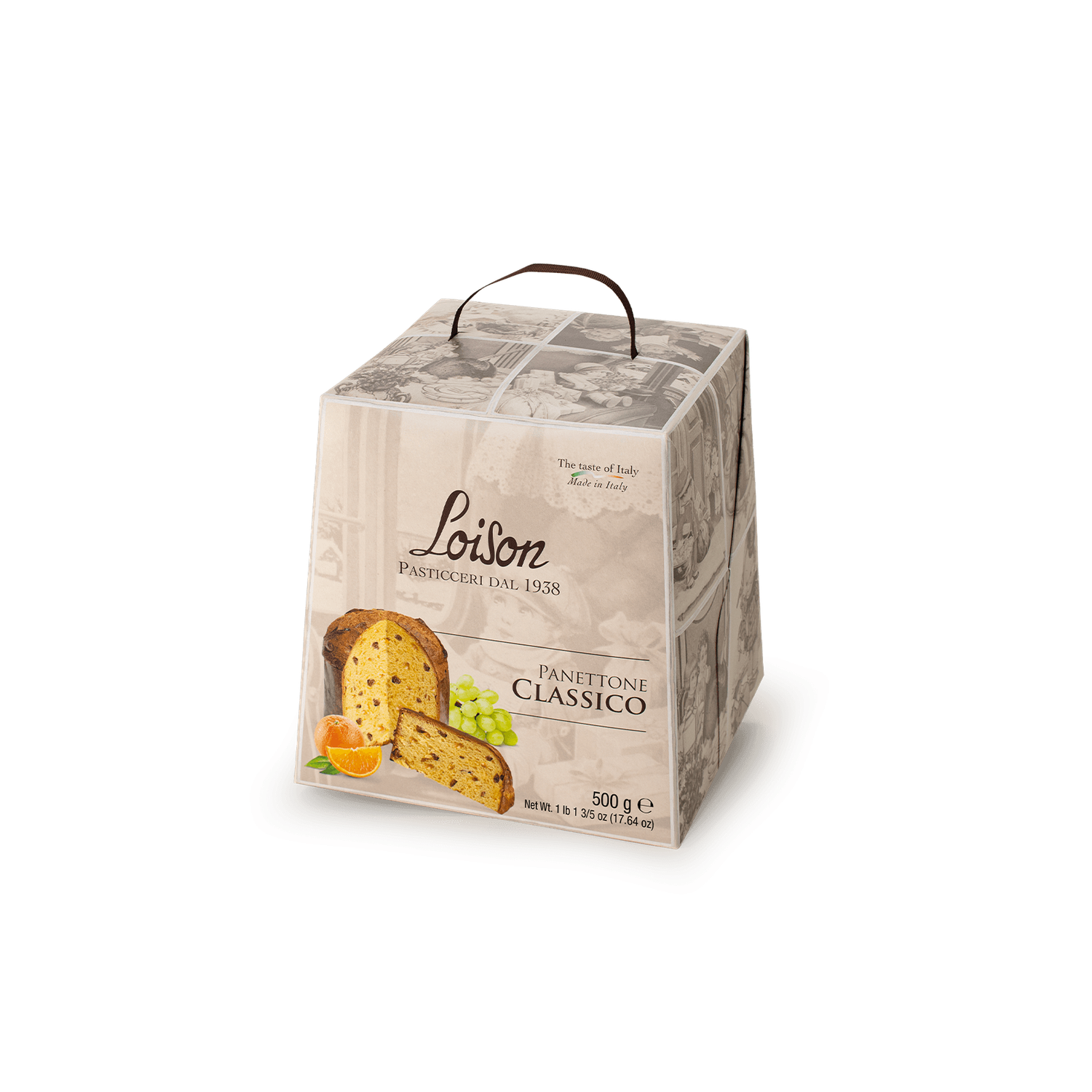 Panettone Classico Artisanal 500g - Levain Naturel, Raisins Secs &amp; Oranges Confites