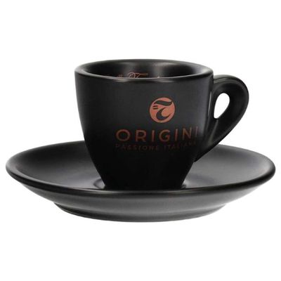 Caffè Toraldo – Espresso Origini Tasses avec soucoupes 6 Pz