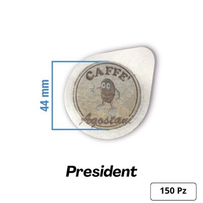 Agostani – Dosettes ESE 44 mm President – 150 dosettes