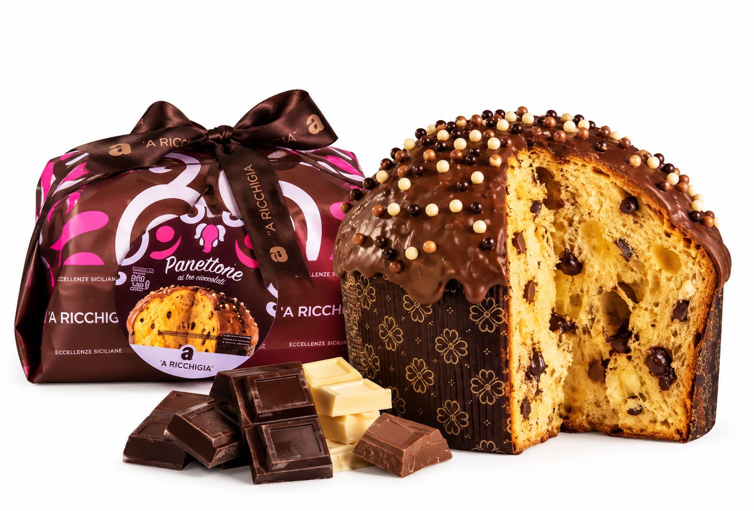 Panettone aux Trois Chocolats — une gourmandise ultra chocolatée
