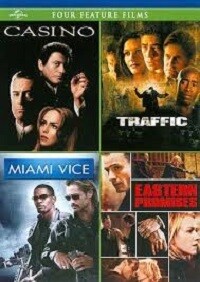 Casino/Traffic/Miami Vice/Eastern Promises (DVD) 4 Film 4-Disc Set