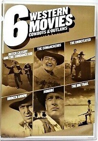 6 Western Movies: Cowboys &amp; Outlaws (DVD) Complete Title Listing In Description