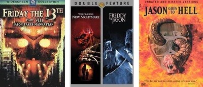 Jason Voorhees/Freddy Krueger Collection (DVD) Complete Title Listing In Description