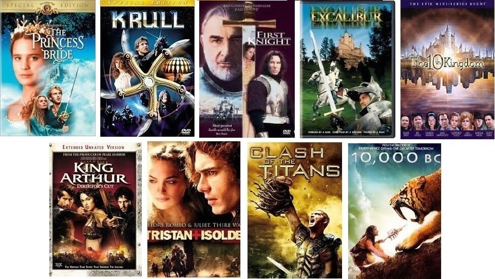 9 Film Fantasy Collection (DVD) Complete Title Listing In Description.