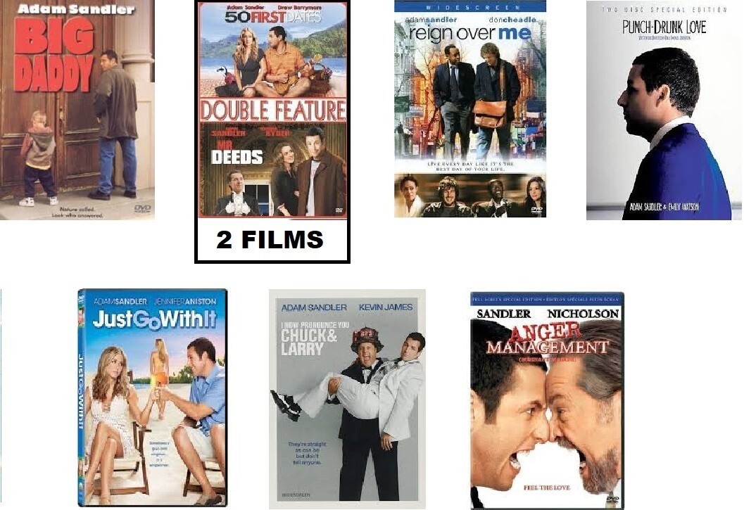 Adam Sandler 8 Film Collection (DVD) Complete Title Listing In Description