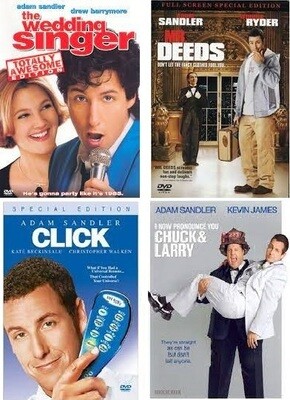 Adam Sandler 4 Film Collection (DVD) Complete Title Listing In Description