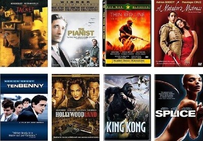 Adrien Brody 8 Film Collection (DVD) Complete Title Listing In Description