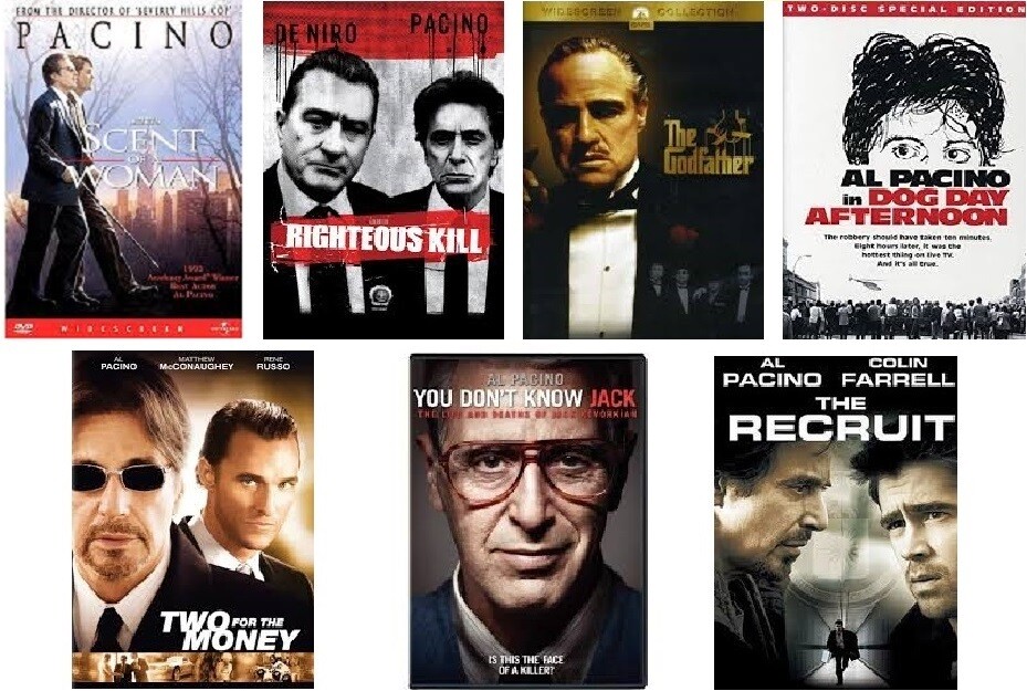 Al Pacino 7 Film Collection (DVD) Complete Title Listing In Description