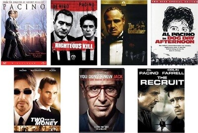 Al Pacino 7 Film Collection (DVD) Complete Title Listing In Description Al Pacino 7 Film Collection (DVD) Complete Title Listing In Description